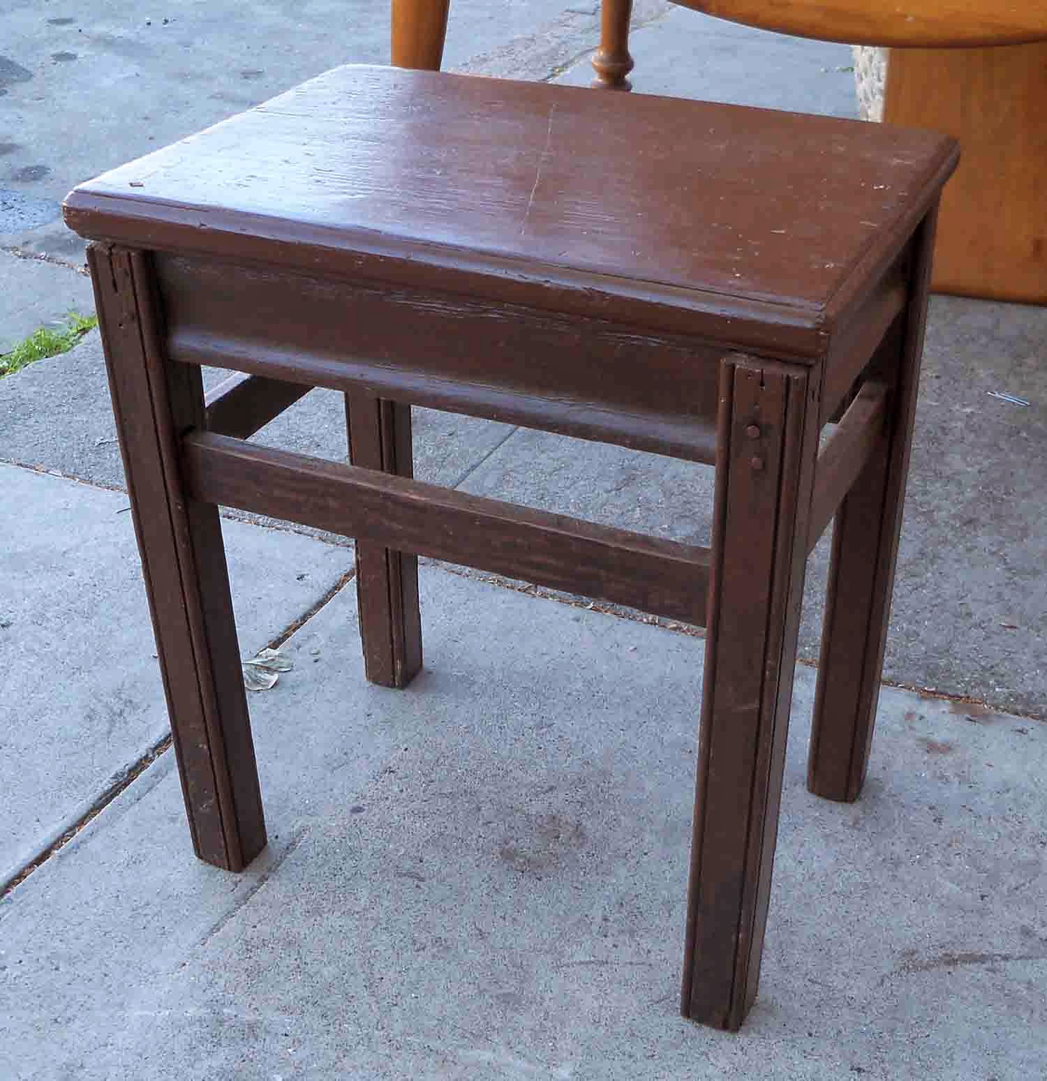 UHURU FURNITURE & COLLECTIBLES SOLD Small AllWood Table 15