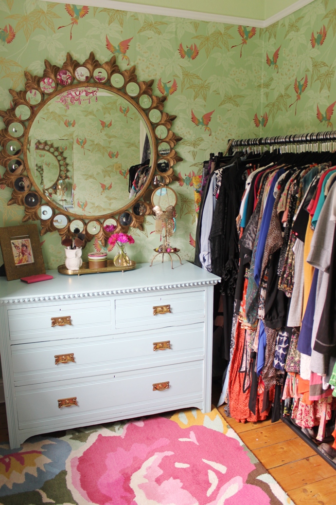 Every girl needs a place to keep her clothes and shoes. Take a look at my big dressing room reveal!