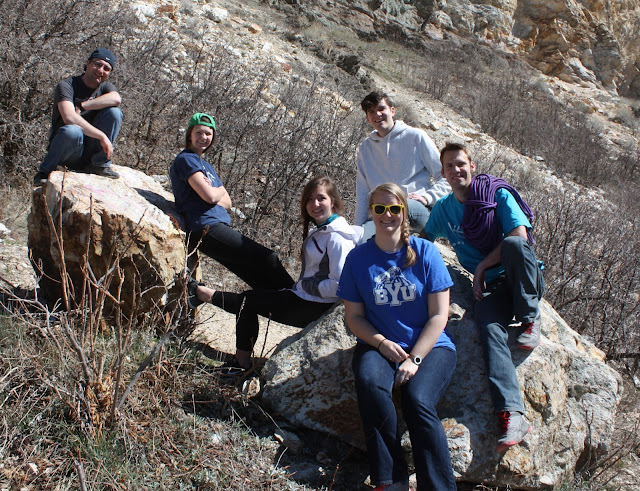 the whole group that went rock climbing