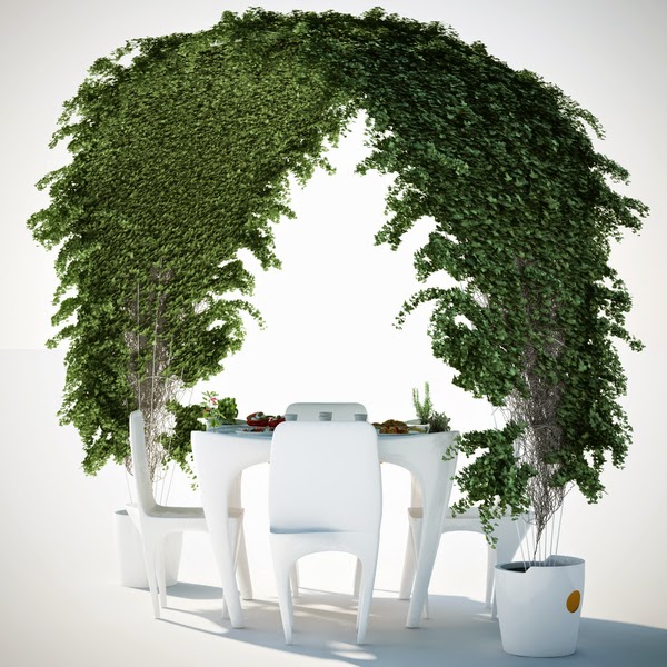 Bye Bye Wind Unique Garden Table Design
