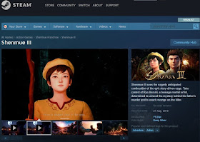 Store page for Shenmue III on Steam