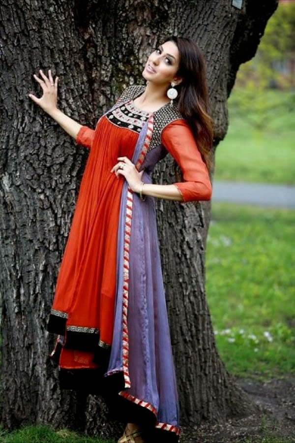 Pakistani Long Sleeves Shirts 2014 | Pakistani Long Kurti ...
