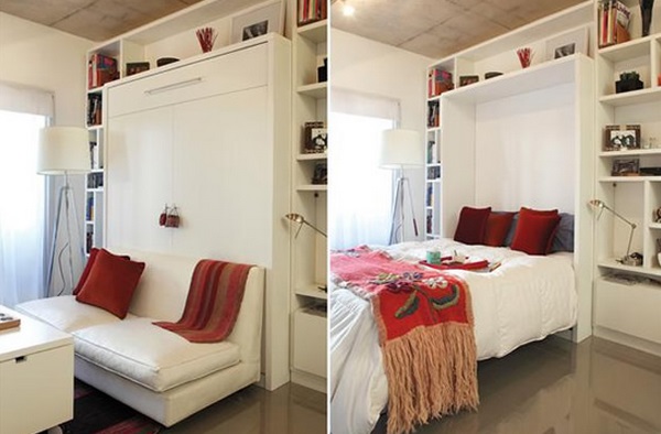 Cama que permite usar ese espacio para otra actividad 