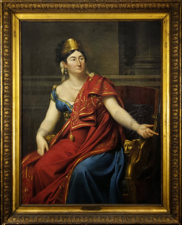 Portrait d'Aglaé-Constance Boudard en robe de velours rouge (1815), Adèle Romany Portrait d'Aglaé-Constance Boudard en robe de velours rouge (1815), Adèle Romany