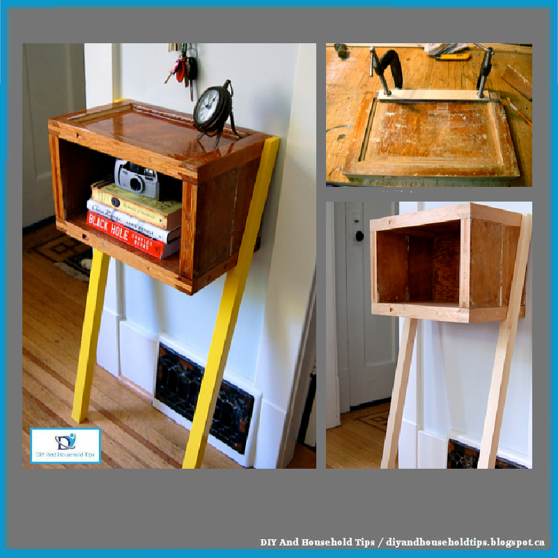 DIY And Household Tips Upcycle An Old Door Into A Side Table