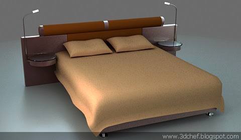 free 3d model bed