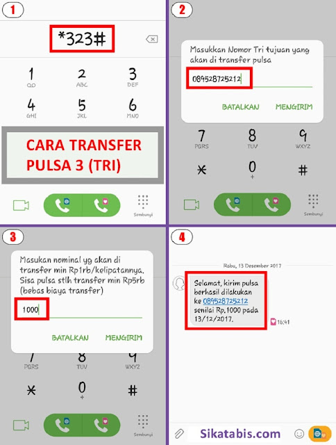 Cara Transfer Pulsa Semua Operator Indonesia
