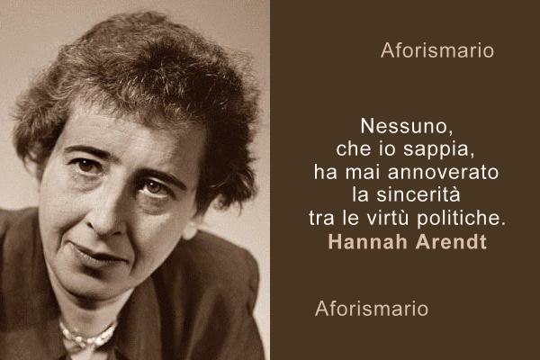 Aforismario Aforismi Frasi E Citazioni Di Hannah Arendt