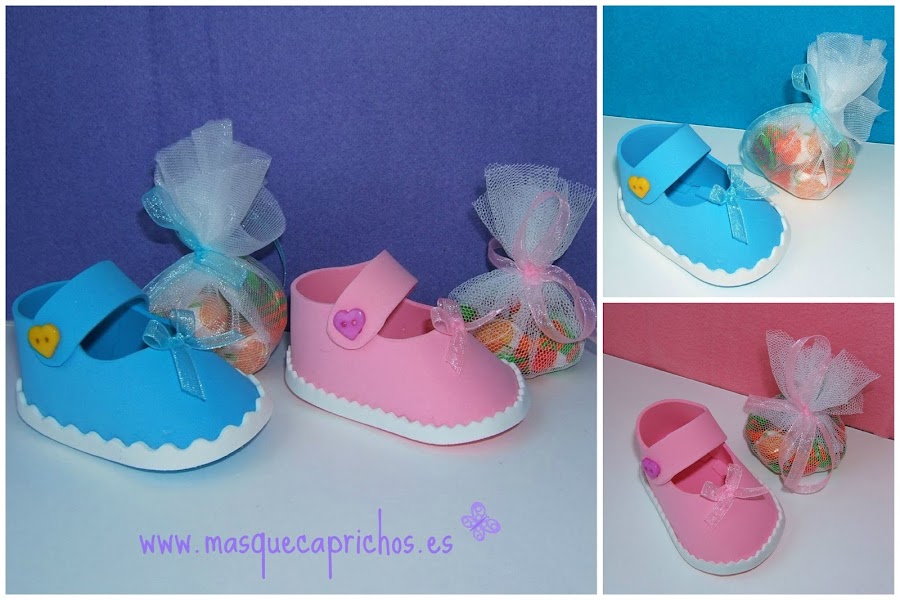 zapato para detalle de bautizo
