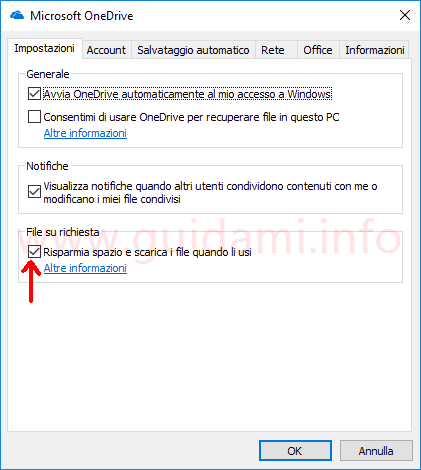 SCARICARE CARTELLA DA ONEDRIVE