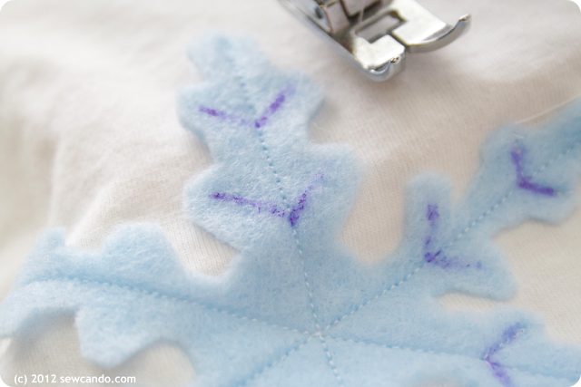 Sew Can Do: Trim The Tee Craft Along #2: One of A Kind Snowflake Shirt
