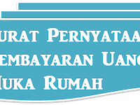 Contoh Surat Pernyataan Pembayaran Uang Muka/Tanda Jadi keterangan lengkap