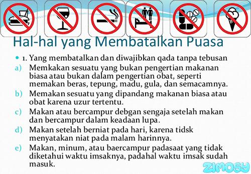 Hal Hal Yang Membatalkan Puasa Gambar Hal Hal Yang Membatalkan Puasa