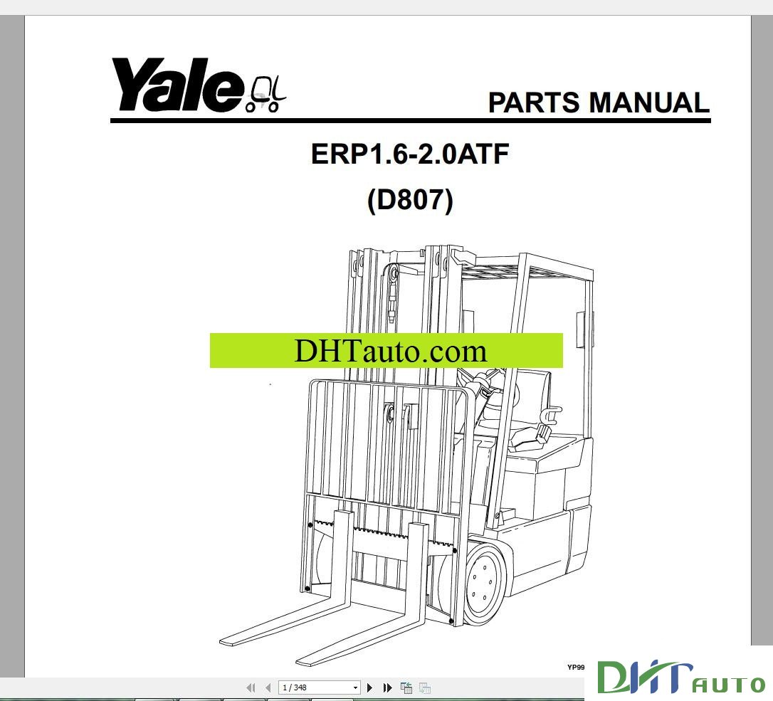 YALE FORKLIFT DETAILED OF SPARE PARTS - Automotive Library