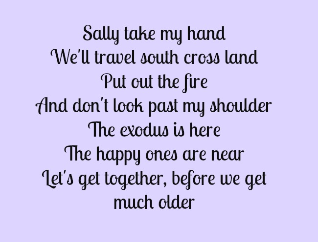 lyrics-of-baba-o'riley-written-on-violet-background