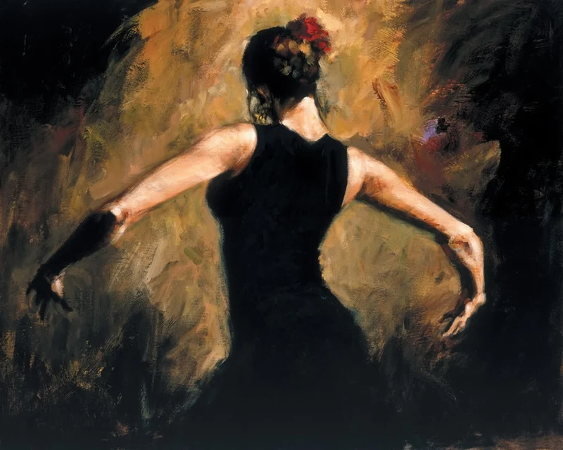 Fabian Perez 1967 ~ Argentine Figurative painter | Flamenco Dancers