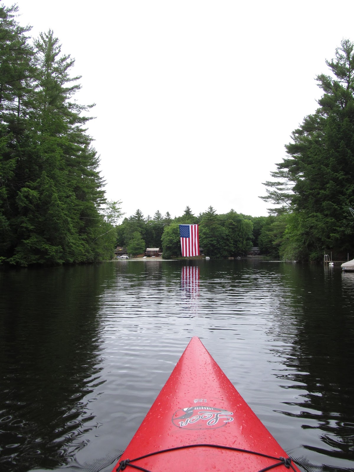 Recreational Kayaking in Maine Sokokis Lake, Limerick, ME