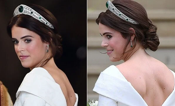 Princess Eugenie had her wedding dress designed to show off the scar.