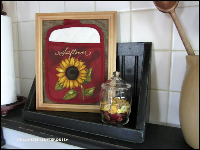 Framed Sunflower Potholder