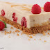 Light No-Bake Caramel Raspberry Cheesecake
