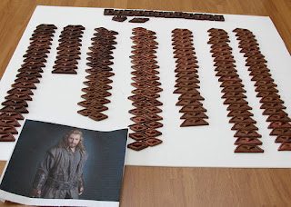 Scales for Fili vest made from polymer clay