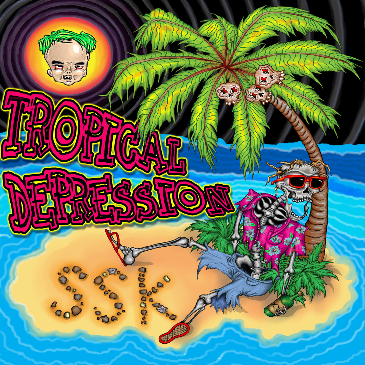 tropical photo album