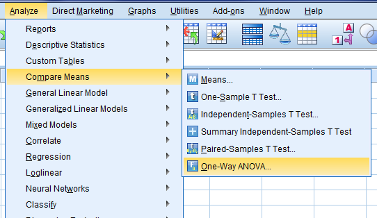 Uji Hipotesis One Way ANOVA Dengan SPSS - kabarito.com jendela pertama sebelum atur anova spss statistik