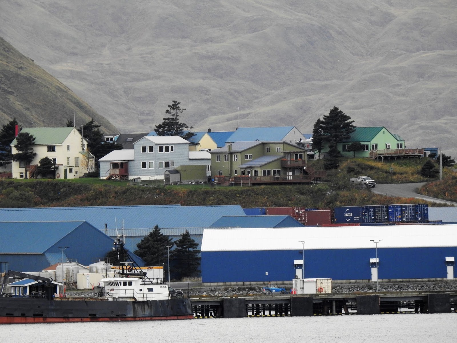 My Travel Blog Sailing away from Dutch Harbor, Alaska
