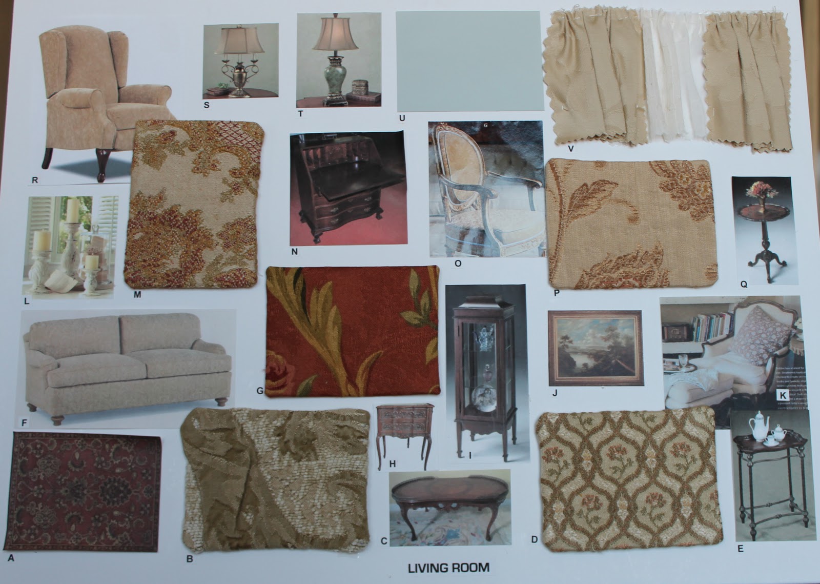 Treasures Rediscovered Interior Design Color Boards