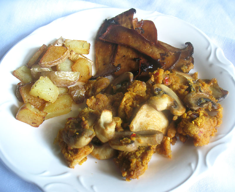 Chickpea Flour Scramble Lisa's Kitchen Vegetarian Recipes Cooking