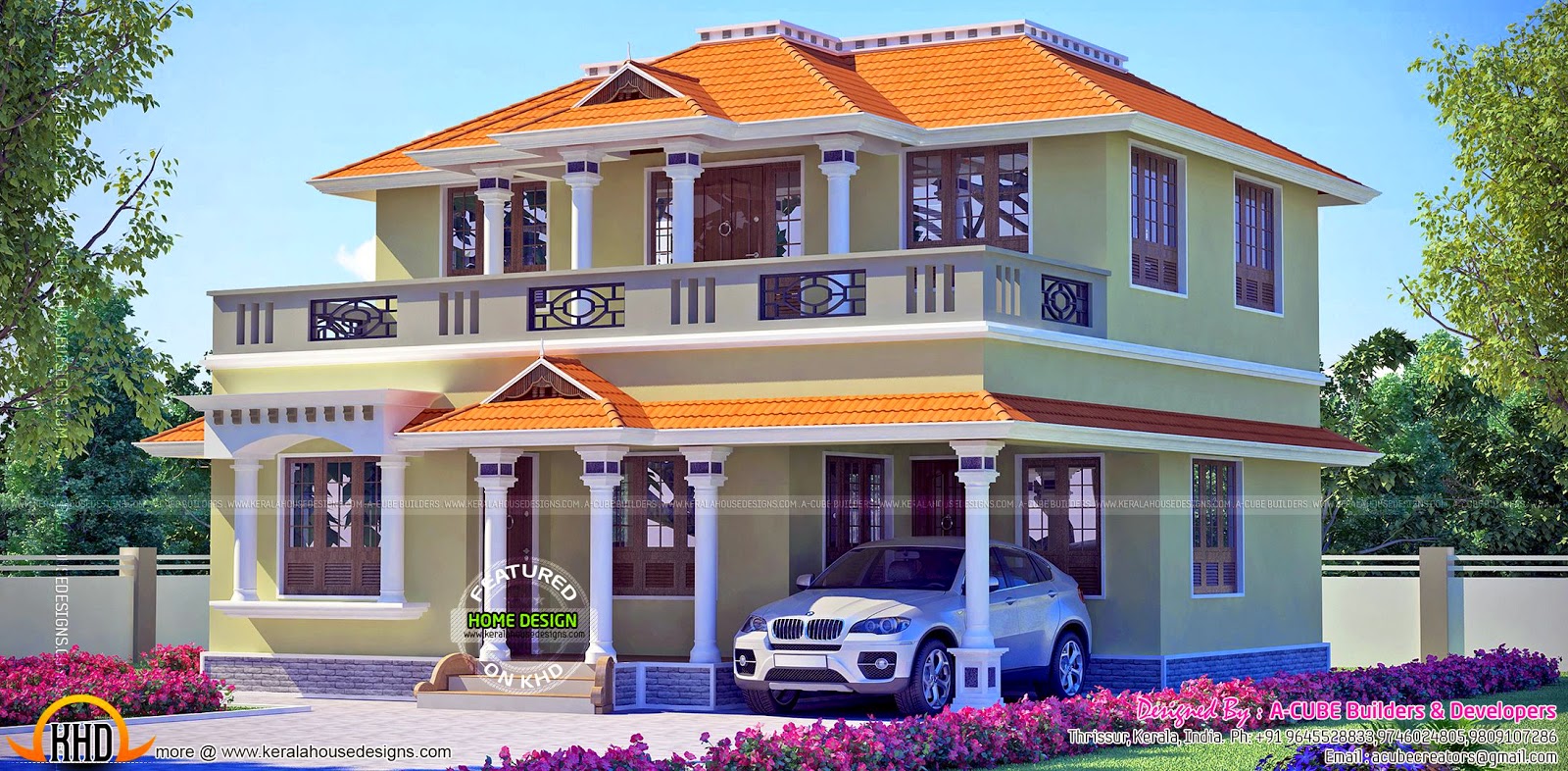 Kerala model house - Kerala home design and floor plans