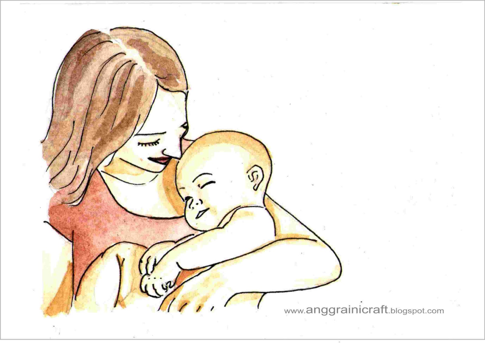 Anggraini Craft Daily Postcard Day 68 Mom