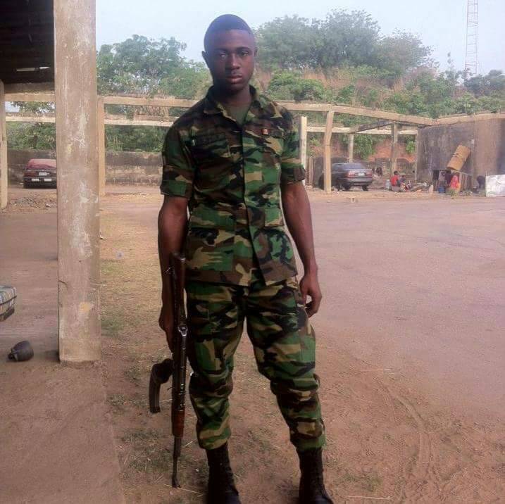 Picture of a Nigerian Army Soldier who after smoking weed shot dead a