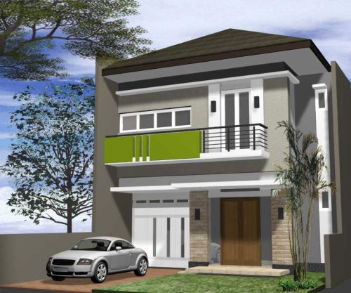 Contoh desain rumah minimalis type 70 dua lantai Contoh desain rumah minimalis type 70 dua lantai