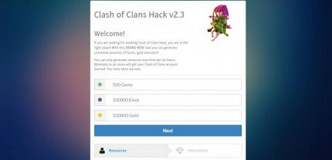 Ciri-ciri Web Phishing Clash Of Clans yang Harus Diwaspadai