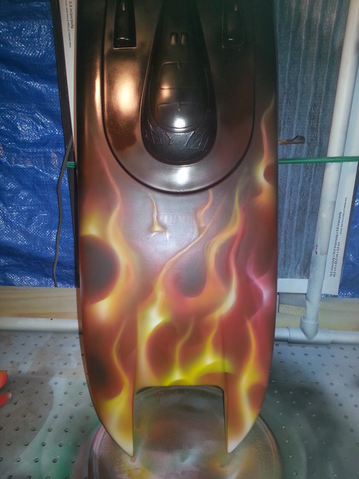 Zimmer DesignZ Custom Paint update on airbrushed RC Boat