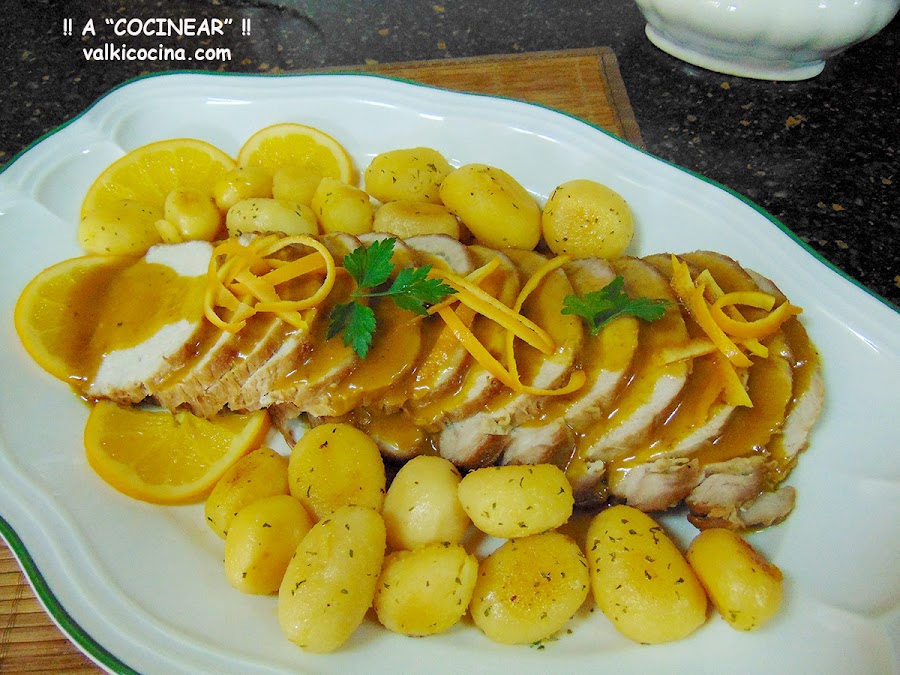 Lomo de cerdo a la naranja