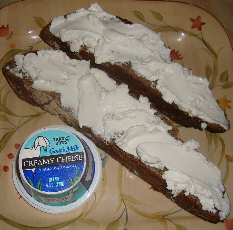 Anja Eats Cheese Goat's Milk Creamy Cheese and Brie (TJ's brand)