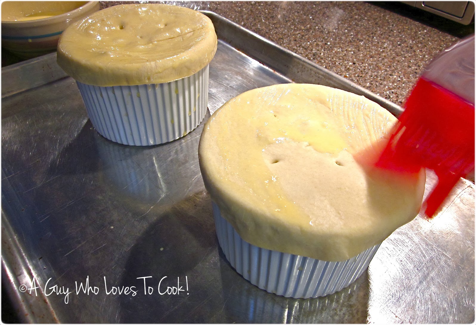 A Guy Who Loves to Cook! Chicken Puff Pie