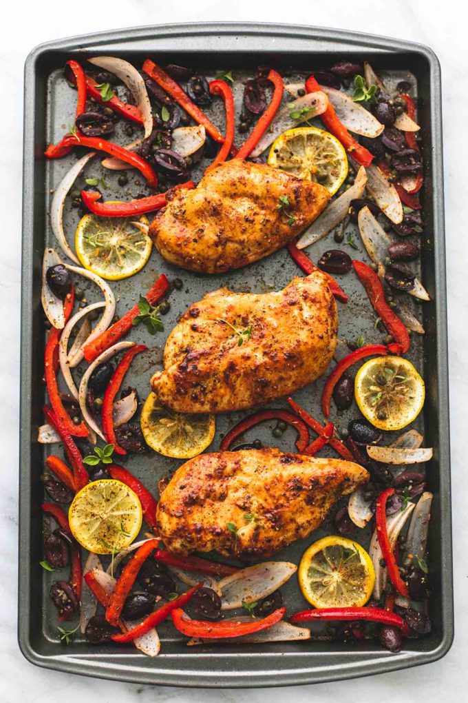 BAKED GREEK CHICKEN & VEGGIES my tips favorite