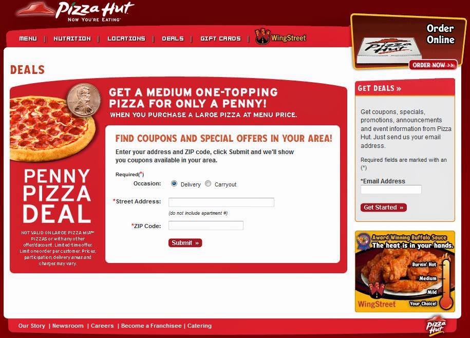 Printable Coupons: Pizza Hut Coupons