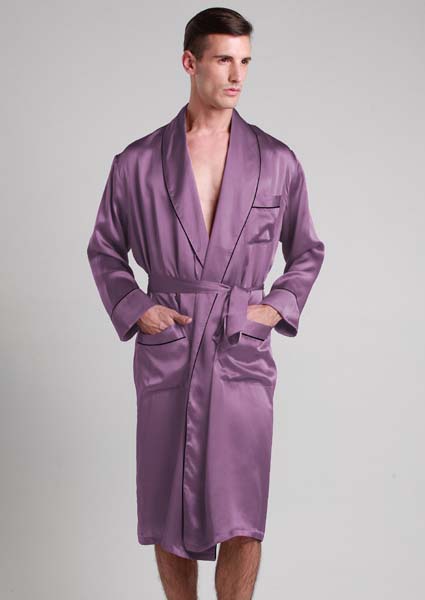 Long Silk Robes For Men - SILK NIGHTWEAR VIETNAM