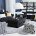 living room interior design with black and white furniture 2014 part 1