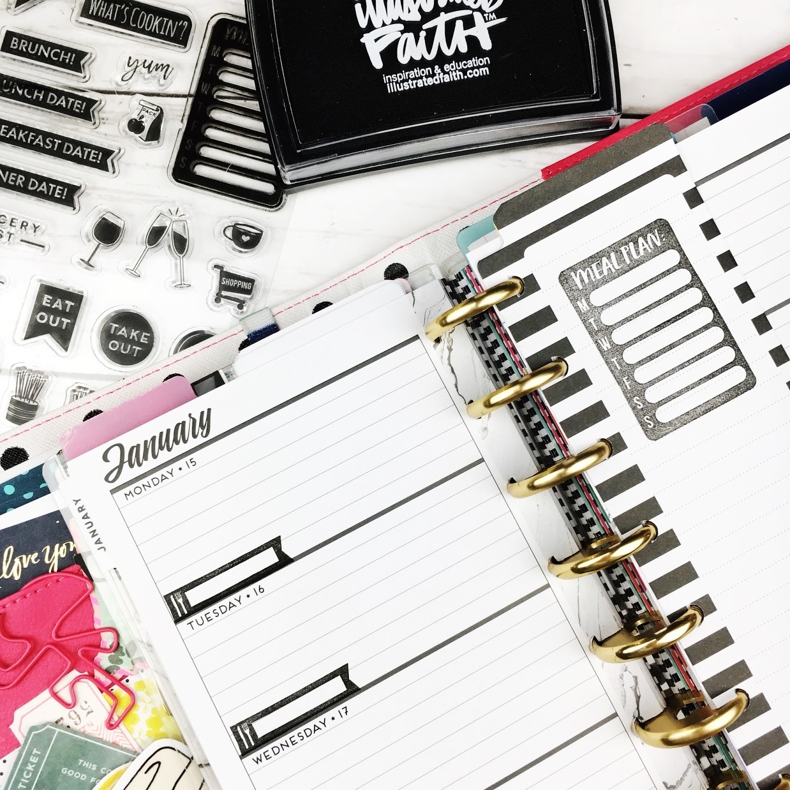 five sixteenths blog three ways to meal plan in your planner