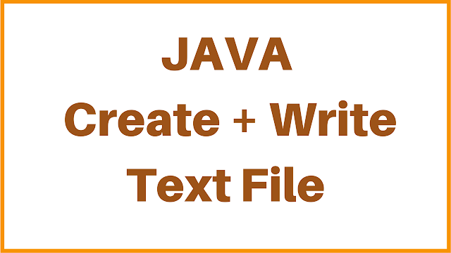 create file in java