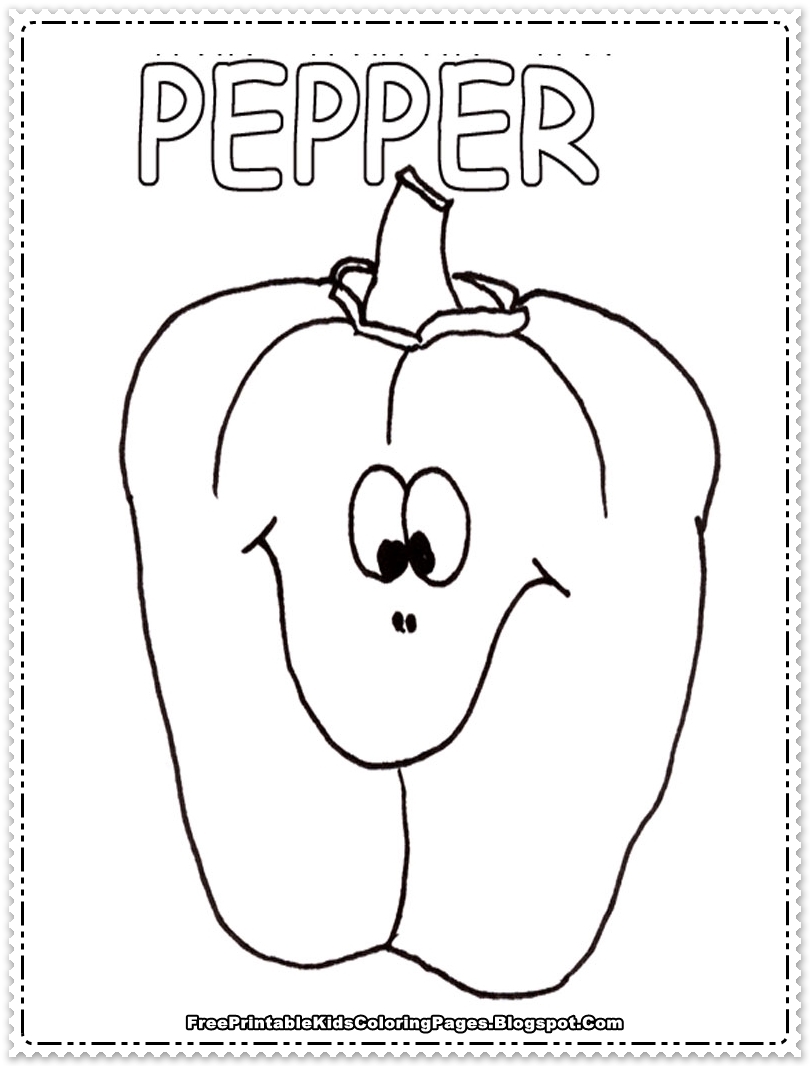 Printable Coloring Pages Chili Peppers - Free Printable Kids Coloring Pages