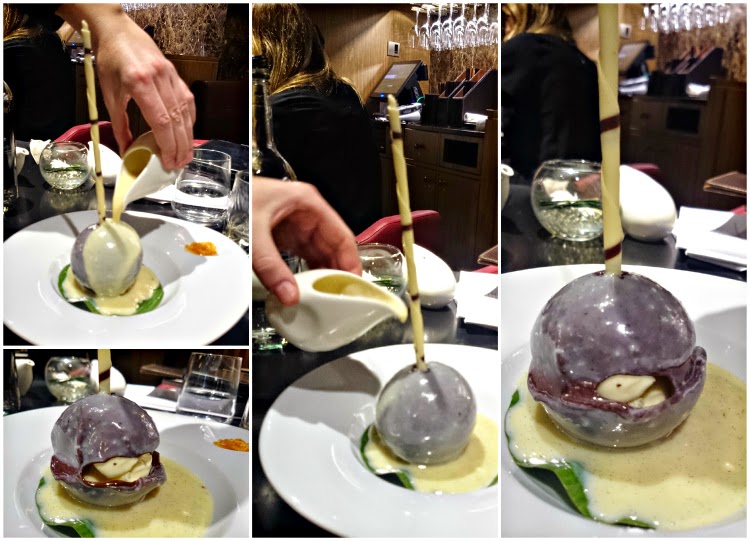 Chai Wu Chinese Restaurant Harrods chocolate sphere dessert