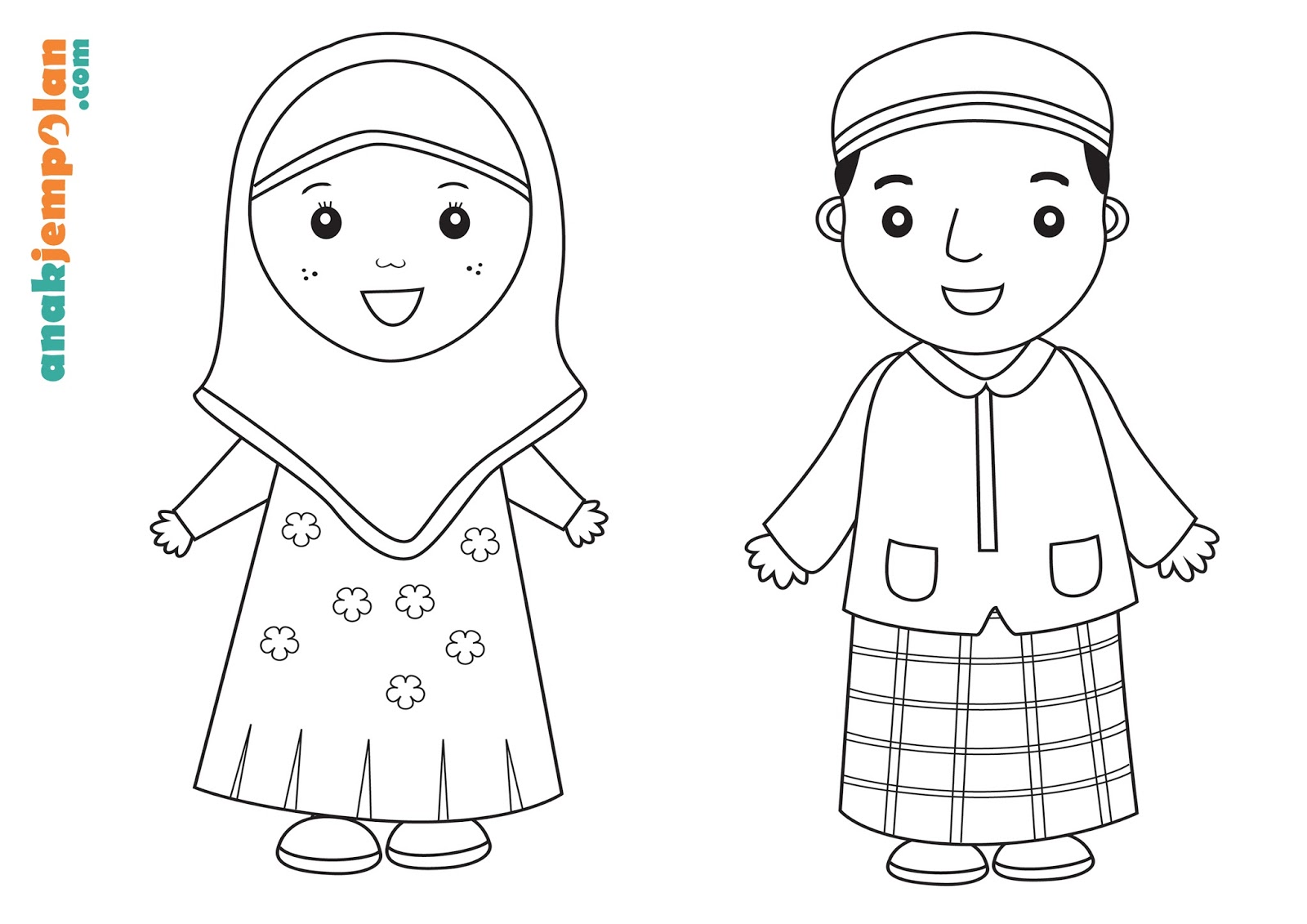 51+ Terkini Mewarnai Gambar Anggota Keluarga Muslim