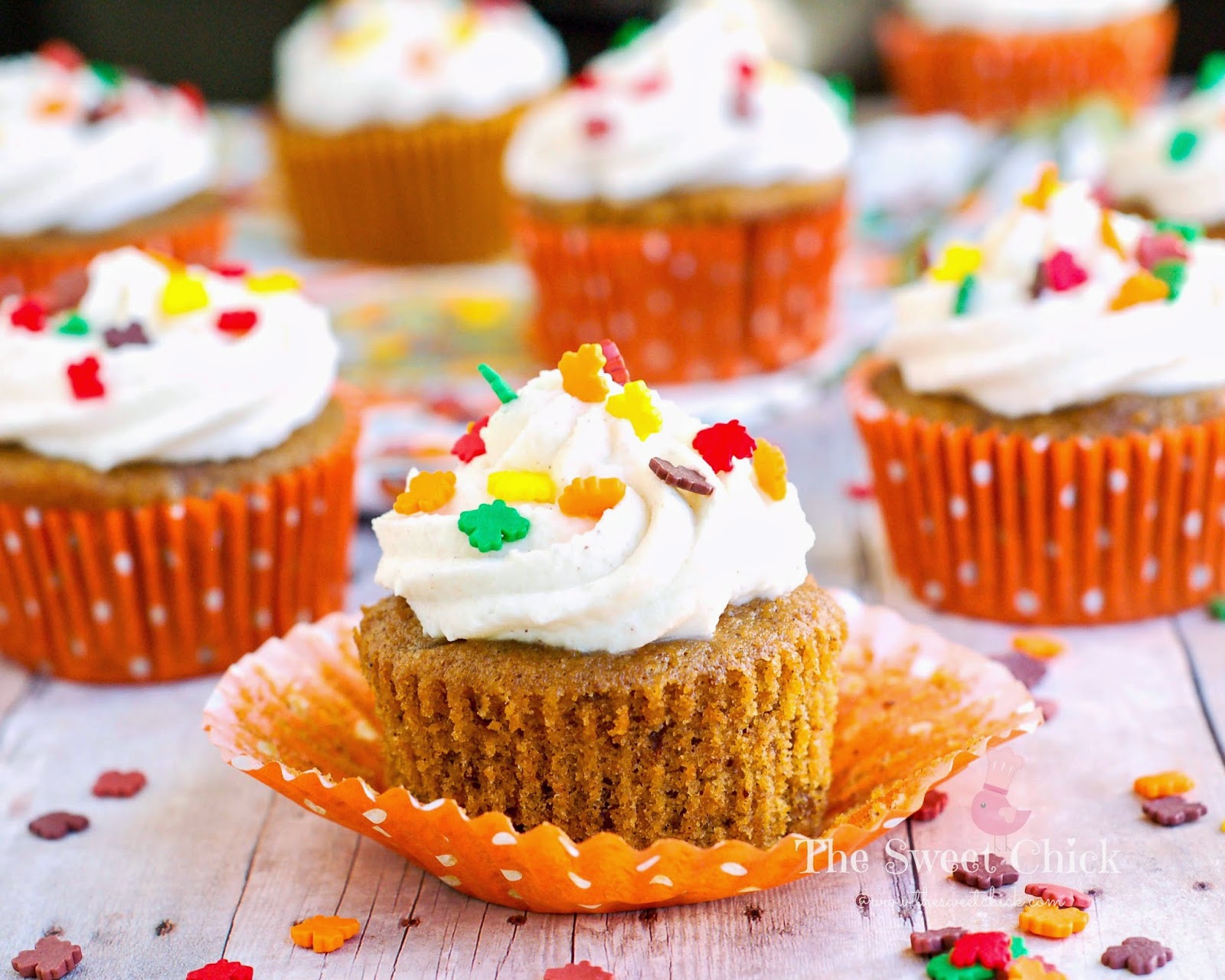 Spiced Butternut Squash Cupcakes by The Sweet Chick