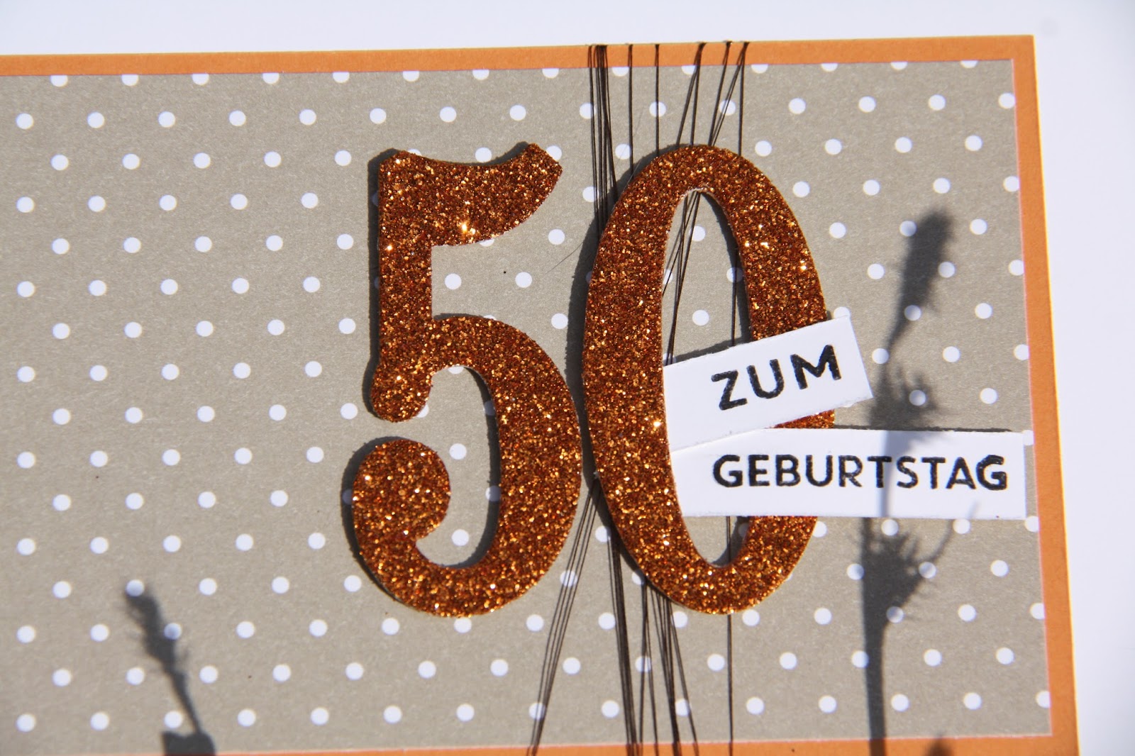 derstempelvogel: Karte zum 50. Geburtstag / Card for the 50th birthday
